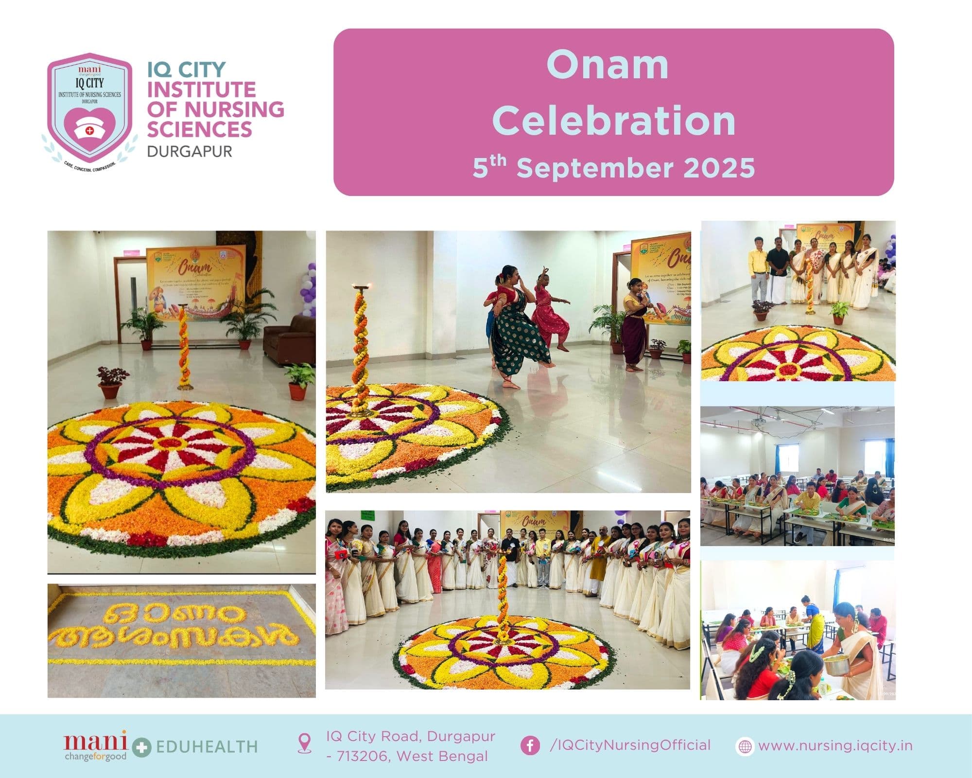 Onam Celebration at IQ Institute of Nursing Sciences